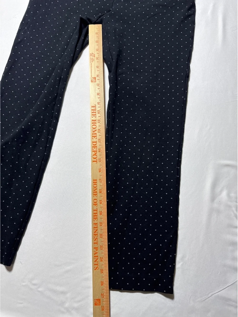 Charter Club Cambridge Slim Black Polka Dot Pants Size 10 -